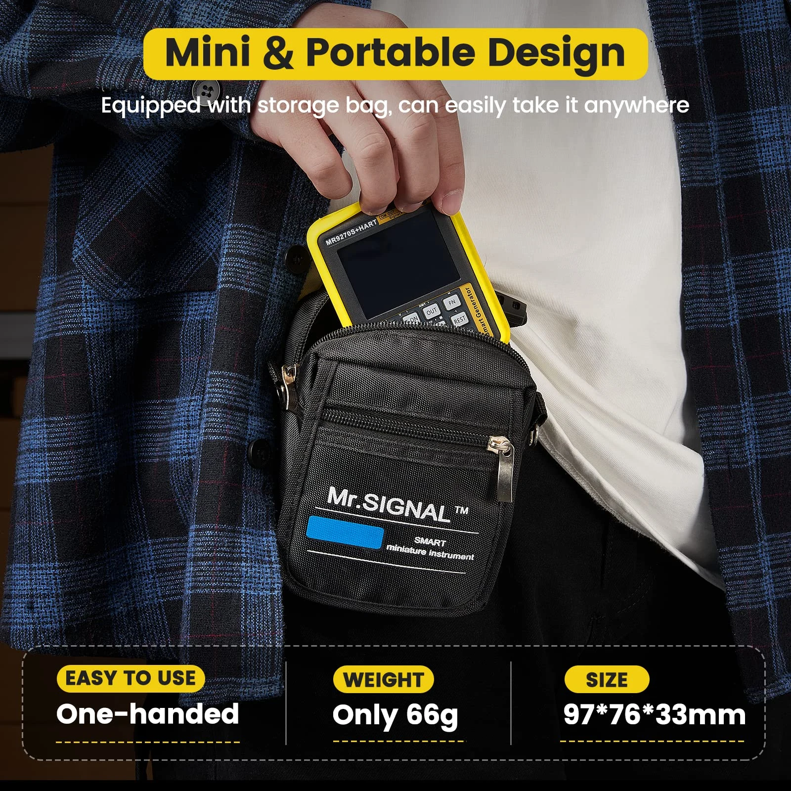 Seesii MR9270S HART portable mini signal generator carried in protective storage bag