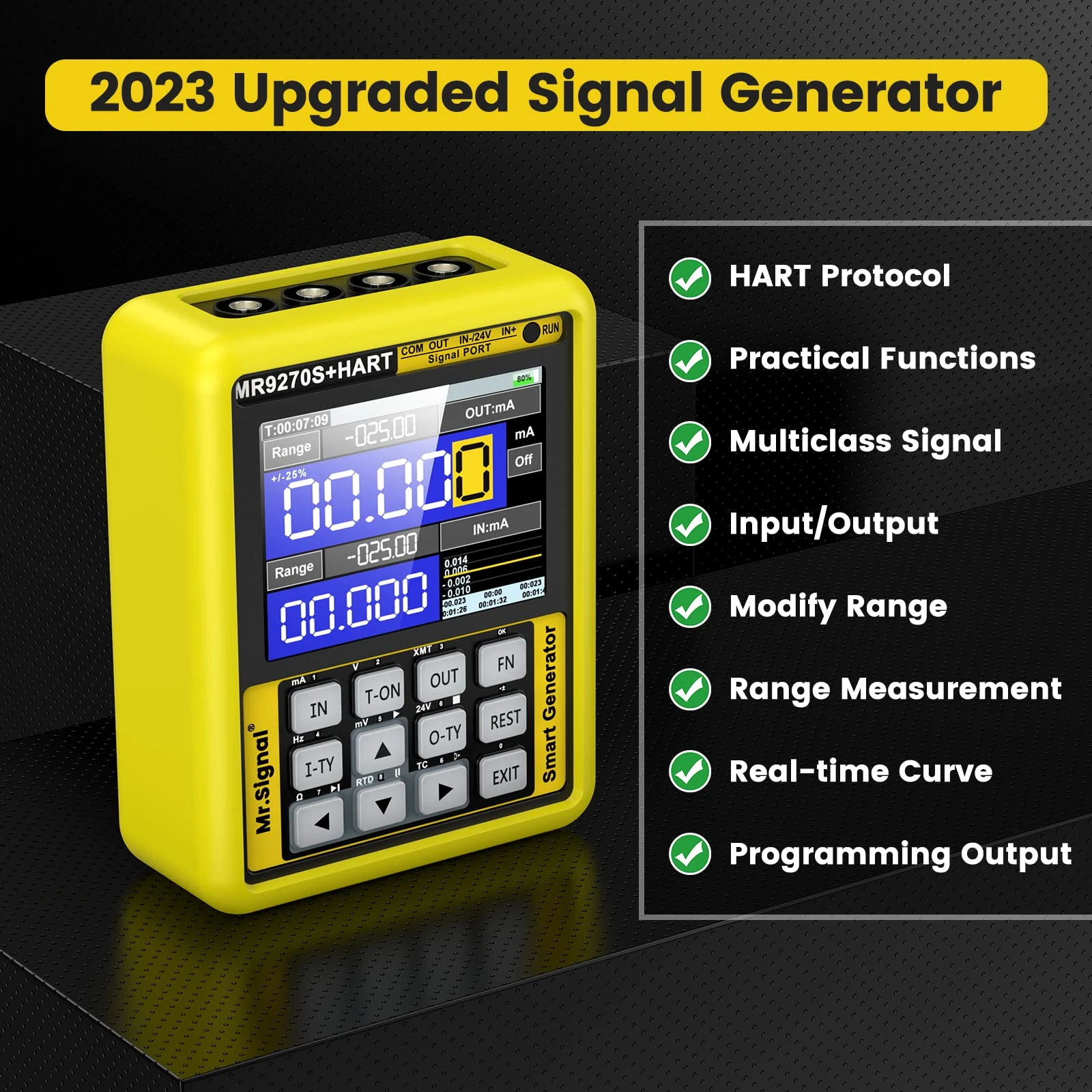 Seesii MR9270S HART upgraded signal generator for process control loop testing